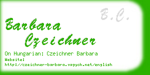 barbara czeichner business card